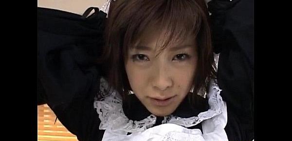  Kasumi Uehara maid is fucked with vibrator
